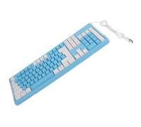 ORFOFE Gaming Keyboard Wired USB with Number Pad ABS Blue for Computer | Mechanical Feel, Floating Keys, 26-key Non-conflict Design, High Performance, Lightweight Build