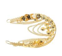 ORFOFE Golden Alloy Headchain for Women, Multilayer Chain Design with Coin Decorations, Standout Accessory for Everyday Wear