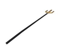 ORFOFE Golden Spiral Trident for Halloween Cosplay Plastic Devil Pitch Fork Costume Prop Masquerade Party Accessory for Demon Role-play and Photo Moments
