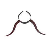 ORFOFE Gothic Devil Horns Headband for Women Realistic Plastic Witch Cosplay Hair Hoop Reusable Halloween Christmas Party Dress Up Accessory Sorceress Costume Prop