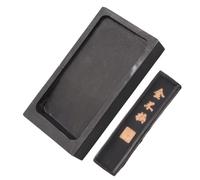 ORFOFE Grinding Inkslab with Ink Stick for Calligraphy and Painting Rectangular Inkstone for Writing and Art Compact and Reusable Chinese Calligraphy Tool for Students and Artists