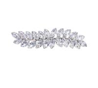 ORFOFE Hair Clip to Create Simple Hairstyles Silver Elegant with Leaf Shape Rhinestone Stylish Diamond Hair Accessories for Women for Party or Wedding