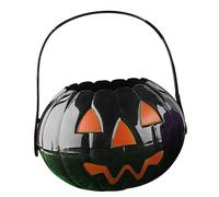 ORFOFE Halloween Pumpkin Candy Buckets Set of 3 Disassembled into Two Half-in-one Containers for Trick or Treat Random Color