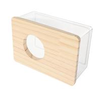 ORFOFE Hamster Sand Bath Container Clear Bathtub for Hamster Cage Accessories Comfortable Self Cleaning Design Gerbils and Small Pets Portable Lightweight