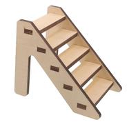 ORFOFE Hamster Supplies Wooden Ladder Toy Staircase for Small Pet Cage Safe and Toy