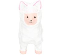 ORFOFE Hand-carved Wooden Alpaca Statue Decorative Figurine for Home Desktop Display Ornament with Fine Craftsmanship for Bookshelf and Study Decoration