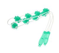 ORFOFE Handheld Deep Tissue Massager with Eight Rollers and Massage Bumps for Neck Hand Arm and Leg Muscle Compact Portable Self-Care Tool for Back Relief and Pressure Point Therapy