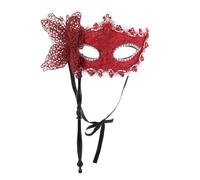 ORFOFE Handheld Dragon Pattern Butterfly Mask with Stick for Mardi Gras Christmas Venetian Masquerade Party Prom Ball Dance Accessories Reusable Decorative Carnival Mask for Women