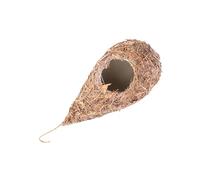 ORFOFE Handwoven Artificial Bird Nest Straw Breeding Hideaway for Birds Rustic Hanging Grass Craft for Indoor Outdoor Garden Decoration