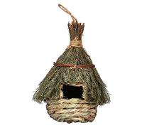 ORFOFE Handwoven Seagrass Bird Nest Outdoor Garden Decor Breathable Bird House for Courtyard Backyard Natural Habitat and Breeding Cave