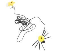 ORFOFE Hanging Door Cat with Elastic Cord and Bell, Small Interactive Spider Shape Teasing for Indoor Kitten Play and Exercise