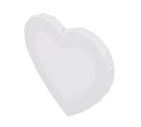 ORFOFE Heart Shape Canvas Art Drawing Board Cotton Oil Painting Frame DIY Painting Accessory for Artists Beginners and Home Decoration