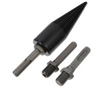 ORFOFE Heavy Duty Wood Splitting Drill Bit with Impact-resistant High Steel Cone Bits and Replacement Handles for Electric Drill Abrasion-resistant Woodworking Tool for Fast Firewood