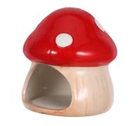 ORFOFE Hideaway for Shrimp Ceramic Fish Tank Cave Aquarium Ceramic Hideout Aquarium Shrimp Hideout Betta Fish Cave Tank Decorations Betta Red