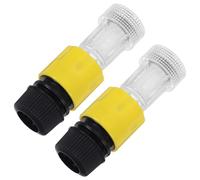 ORFOFE High-Pressure Washer Quick Connect Water Inlet Filter Connector Strainer, 2pcs Car Wash Sprayer Hose Fittings for Pressure Washer Cleaning Equipment Random Color