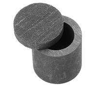 ORFOFE High Purity Graphite Crucible with Lid for Melting Furnace Metal Casting Small Smelting Refining Pot with Thermal Conductivity and Chemical Stability for Gold Silver