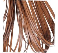 ORFOFE High Strength PE Rattan Chair Repair Material Wood Grain Effect Flat Webbing for DIY Rattan Furniture Bench Table Maintenance and Crafting