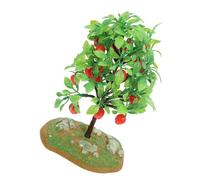 ORFOFE Highly Realistic Miniature Apple Tree Model for Diorama and Dollhouse Accessories Resin Craft Tree with Detailed Leaves and Trunk Safe Decorative Ornament for Home and Office