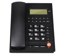 ORFOFE Household Telephones For Elderly Big Button Phone Black ABS Corded Telephone with Adjustable Volume and Reliable Performance Suitable for Home Use