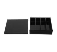 ORFOFE Incubation Box for Space Optimization and Light Protection with Lid Acrylic Black 4 Separate Compartments with Absorbent Wells, Opaque Design for Laboratory Western Blot Samples
