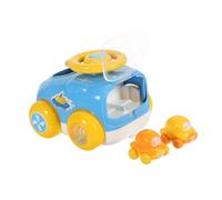 ORFOFE Inertial Car for Blue Cartoon Ejection Vehicle Hand Eye Coordination and Cognitive Skill Development Creative Push and Go Sliding Cars for Boys and Early Educational Play