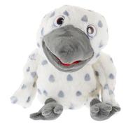 ORFOFE Interactive Owl Hand Puppet Plush for Soft Cartoon Bird Design with Movable Mouth Lightweight Educational Storytelling for Early Learning and Birthday