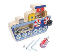 ORFOFE Interactive Screwdriver Board Educational for Hand-eye Coordination and Logical Thinking Development Safe Non-toxic Material Reusable Plaything for Learning and Creativity