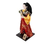 ORFOFE Intricately Designed Japanese Samurai Doll Desktop Ornament Traditional Japanese Style Artware Cultural Heritage Craftsmanship for Home Office Decor