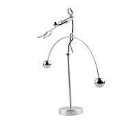 ORFOFE Iron Art Balance Desktop Couple Tumbler Ornament Kinetic Desk Decor Science Pendulum Educational Art Craft