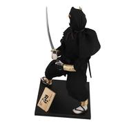 ORFOFE Japanese Samurai Figure Doll Model Traditional Martial Collectible Miniature Asian Ancient Ornament for Home Decoration and Living Table Display
