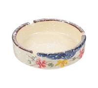 ORFOFE Japanese Style Ceramic Ashtray 4 Inch Compact Vintage Ash Holder for Home Indoor Decoration Smooth Surface Decorative Ash Tray