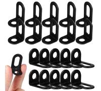 ORFOFE L Shaped Iron Brackets 20pcs Black for Furniture Mounting, Wood Frame Building, Cabinet Shelf, DIY Repairing, Stable Installation