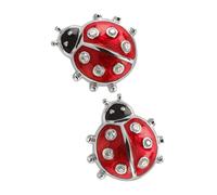 ORFOFE Ladybug Earrings for Women Sterling Silver Small Ear Jewelry Lightweight Dangle Earrings for Parties Weddings and Special Occasions for Valentine Day and Anniversaries