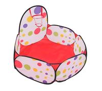 ORFOFE Large Ball Pit Tent with Black Polka Dot Edge Safe Non-toxic for Space-saving Playhouse for Indoor Outdoor Use Birthday for Boys