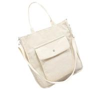 ORFOFE Large Capacity Corduroy Shoulder Bag for Women All Match Single Shoulder Tote with Smooth Zipper Wear Resistant Portable Handbag for Shopping Work School and Daily Use Gift Option
