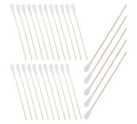 ORFOFE Large Cotton Swabs 50pcs for Precise Cleaning and Extended Wooden Sticks with Extra Large Cotton Tips and Reaching Tight Spaces, for Home Cleaning and Electronics Care