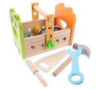 ORFOFE Learning Wooden Tool Set for Pretend Play Educational Toolbox with Various Tools Safe Smooth Surface for Early Childhood Development and Skill Building