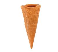ORFOFE Lifelike Fake Ice Cream Cone Base PVC Model Lightweight Food Decoration Prop for Bar Display and Photo Shoot Accessory for Home and Store Use