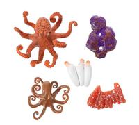 ORFOFE Lifelike Simulation Octopus Model Educational Growth Cycle Figurine for Children School Science Project Life Cycle Display