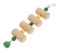 ORFOFE Lightweight Parrot Chewing Hanging Foraging Plaything with Decorative Design for Small Birds Cage Entertainment and Beak Shredding Fun