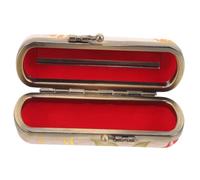 ORFOFE Lipstick Case and Lip Gloss Case with Mirror, Creative Embroidered Court Style, Copper Iron Frame, Portable Cosmetic Holder for Women’s Purse and Travel Makeup Organizer