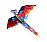 ORFOFE Long Tail Dinosaur Kites Dinosaur Kite for Frameless Design Foldable Cartoon Style Outdoor Day