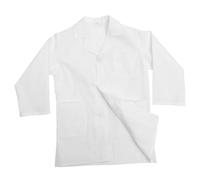 ORFOFE Lovely Lab Coat White Scientist Costume with Pockets Breathable for Height Role Play Party Accessory