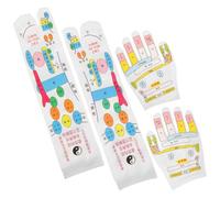 ORFOFE Massage Gloves Socks for Hands Reflexology Tools Portable Elastic Reusable Acupressure Gloves Socks for Self-Care at Home