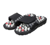 ORFOFE Massage Slippers Acupressure Foot Massager Slippers Rubber Foot Acupoint Massage Versatile Use Simple Fashionable Design for Daily Wear Indoor Use Men Women Size 42-43