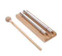 ORFOFE Meditation Classroom Bell Percussion Instrument with Mallet Natural Metal and Wood Wind Chimes for Yoga Prayer Music for Educational Rhythm Play and Sound Therapy