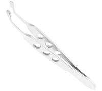 ORFOFE Meibomian Gland Forcep Silver Stainless Steel +Titanium Alloy Eyelid Massage Tweezers for Dry Eye Patients