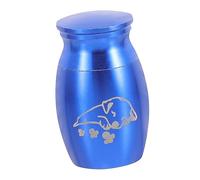 ORFOFE Memorial Pet Urn Metal Urn for Dog Cat Ashes Simple Design Sturdy Grief