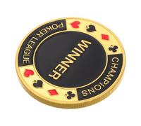 ORFOFE Metal Poker Guard Weights Card Protector Accessory for Hold Poker Gifts Men Luck Coin Collectible