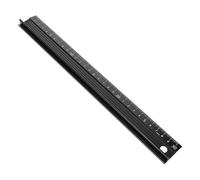 ORFOFE Metal Sewing Ruler Durable Aluminum Alloy Seam Guide Measuring Gauge with Precise Scale for Quilting Leather Work Tailoring and DIY Craft Projects